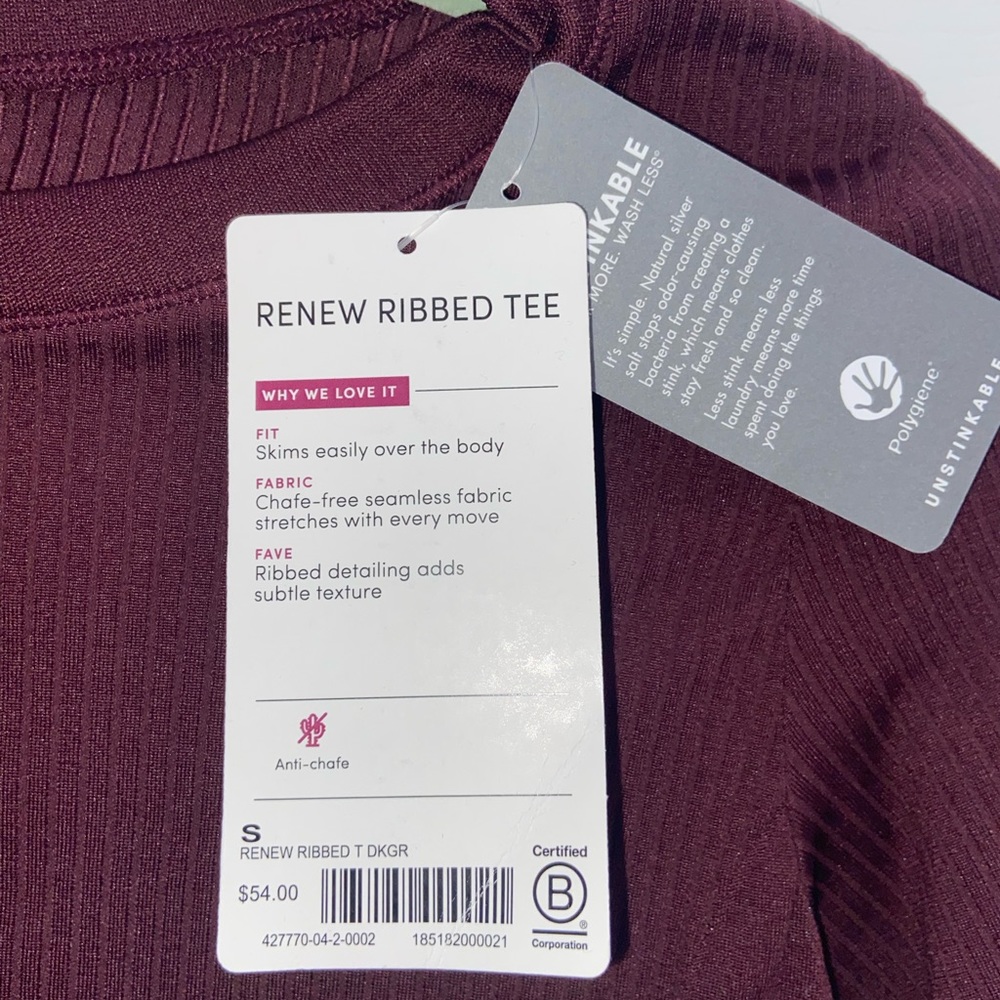 Athleta Renew Ribbed Tee